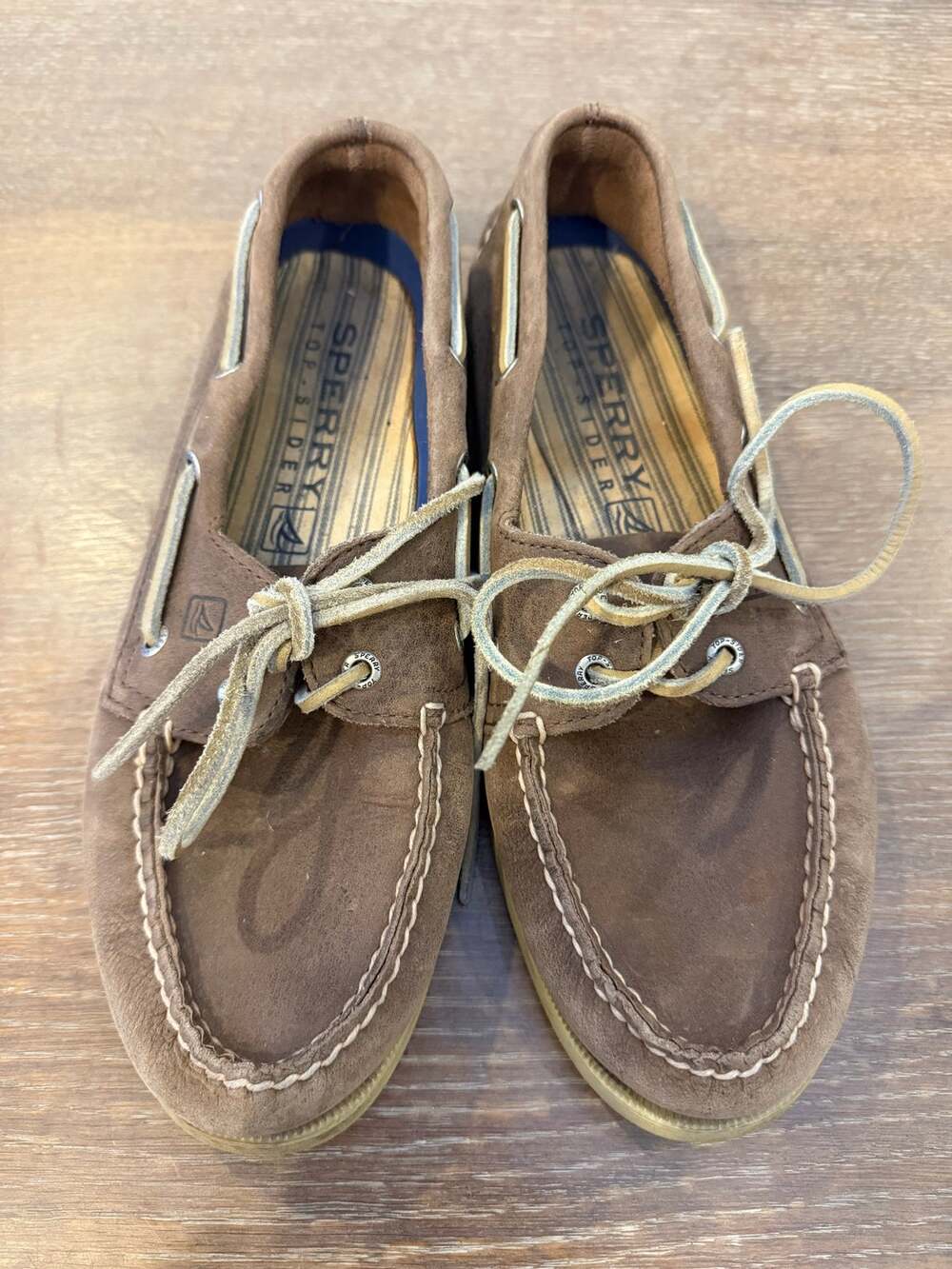 Sperry Top-Sider Original two eye Boat Shoes Brown Suede Men 9.5 0537688